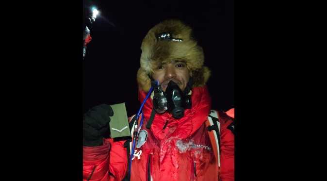 Stripes at Everest summit: How IFMGA guide Pasang Kidar has pinned a Gurkha’s new rank to Rgr Rana on top of the world